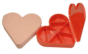 Heart-Shaped Pillboxes, Prior to Decoration
